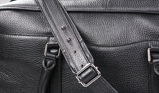 Monmouth Large Briefcase - Black Coach Pebble Print