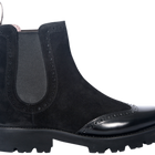 Jessie - Black Suede / Black Polish Wing