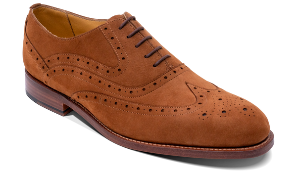 Liffey Tan Nubuck Barker Shoes USA - Main Image