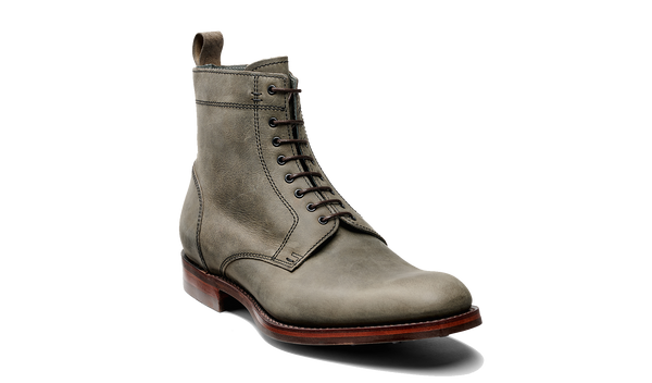 Logan - Grey Waxy Calf | Barker Shoes USA