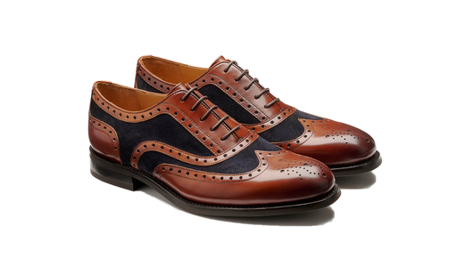 Ossett - Walnut Calf Navy Suede