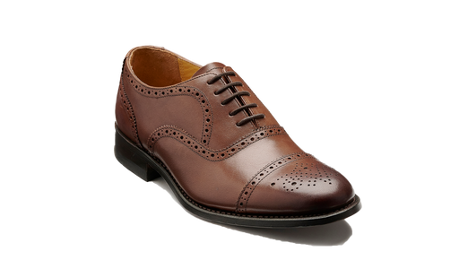 Oxford Brogue - Dark Tan Calf