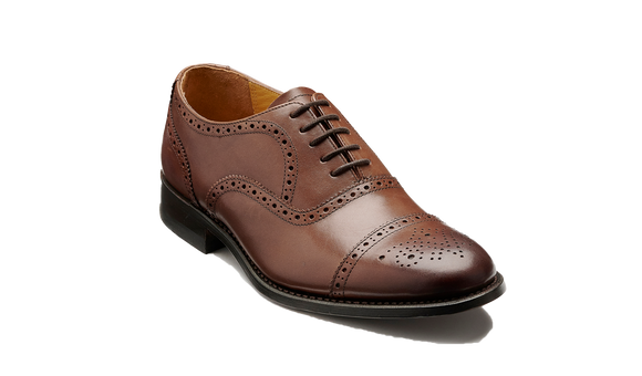 Oxford Brogue - Dark Tan Calf
