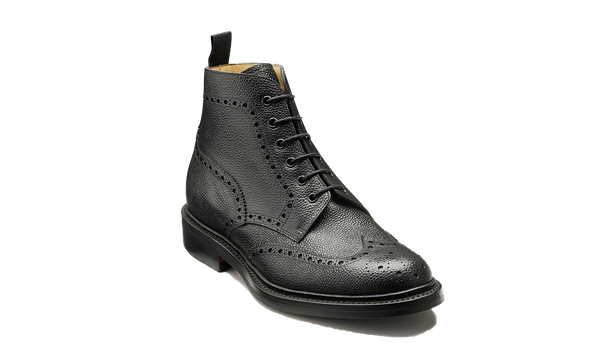 Barker Black ブーツ メンズ Pennine - Black Grain | Barker Shoes USA