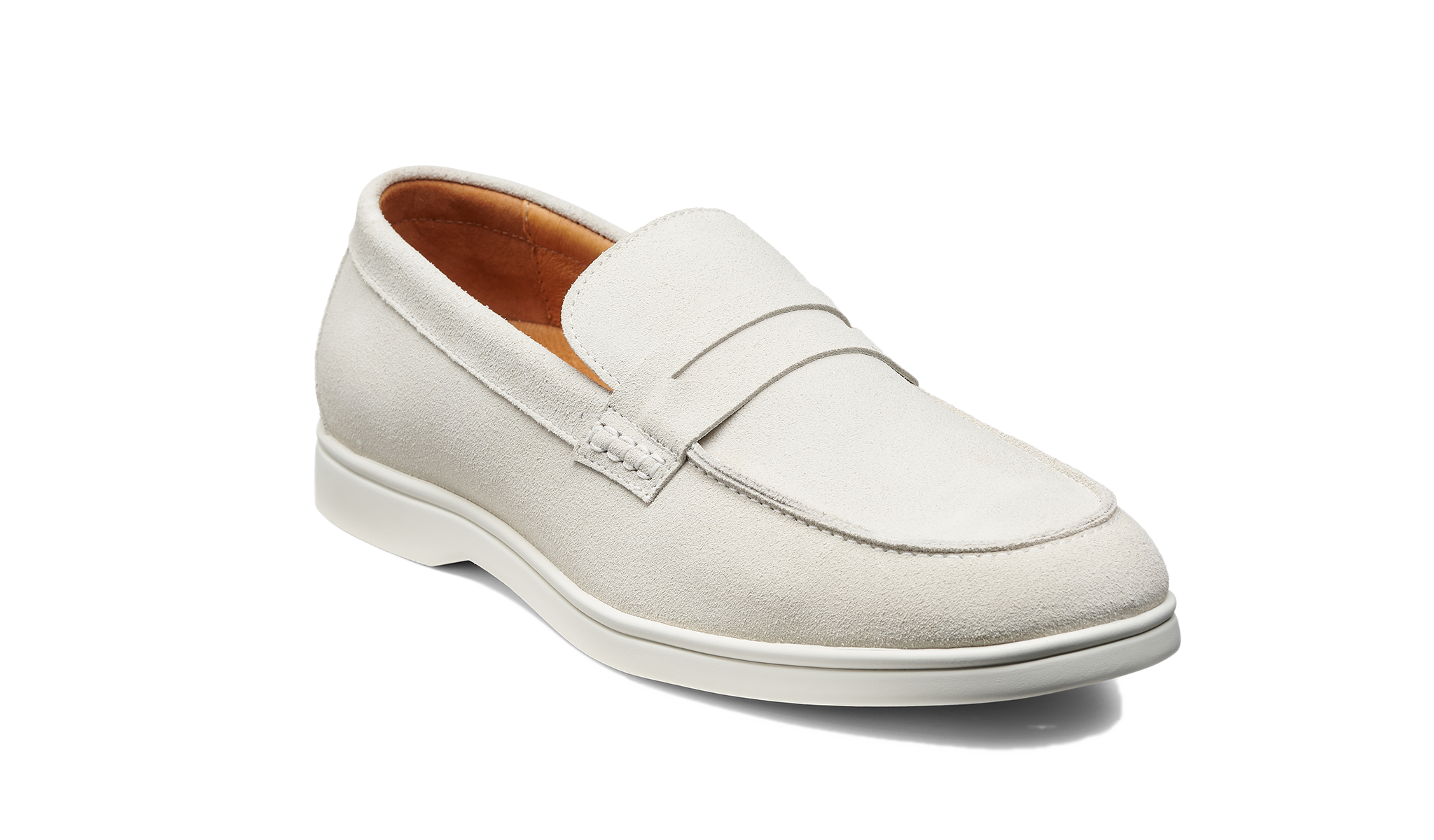 Santiago - White Suede White Sole | Barker Shoes USA Santiago - White Suede White Sole | Barker Shoes USA