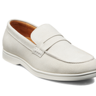 Santiago - White Suede White Sole