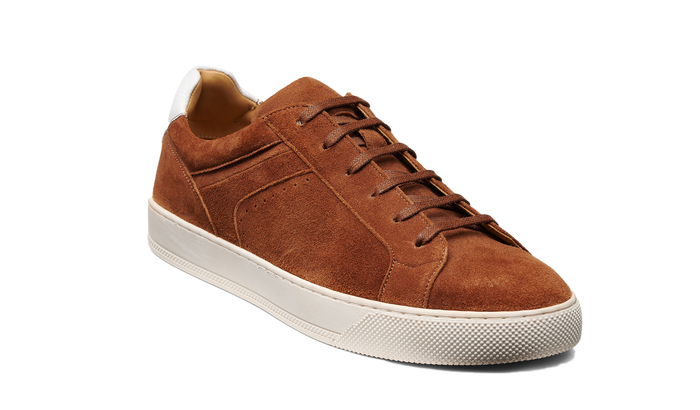 barker Skylar - Camel Suede White