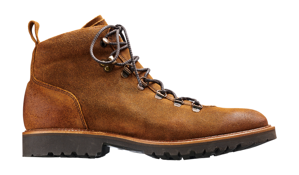 Glencoe - Tan Burnish Suede | Mens Hiking Boot | | Barker Shoes USA
