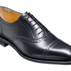 St Ives - Black Calf Rubber Sole Oxford