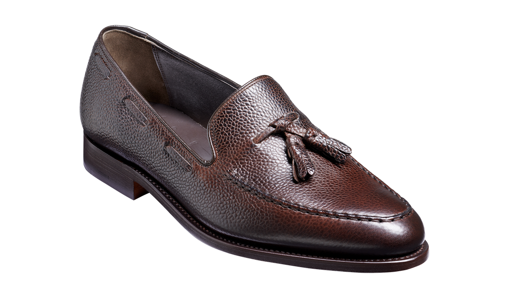 Newborough - Dark Brown Grain Loafer Shoe