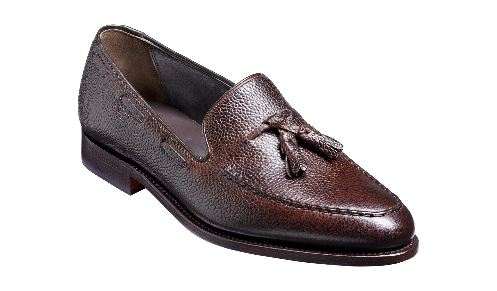 Newborough Dark Brown Grain Mens Loafer | | Barker Shoes USA