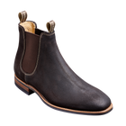 Mansfield - Choc Burnish Suede Chelsea Boot