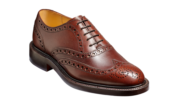 Barker black brogues discount