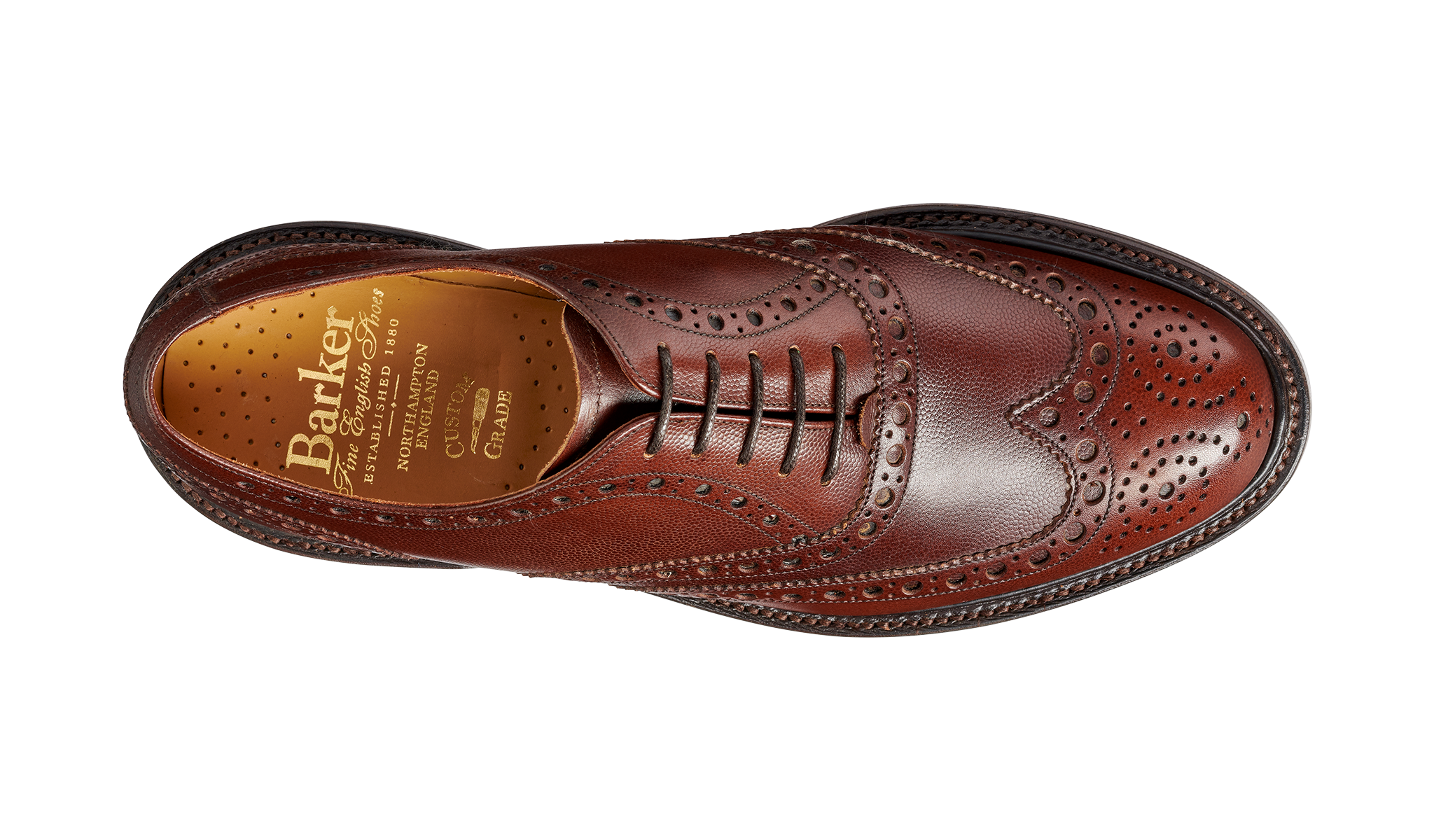 バーカーBarker Oxford Brogue 濃茶スエード 7.5F バーカーBarker Oxford Brogue 濃茶スエード 7.5F