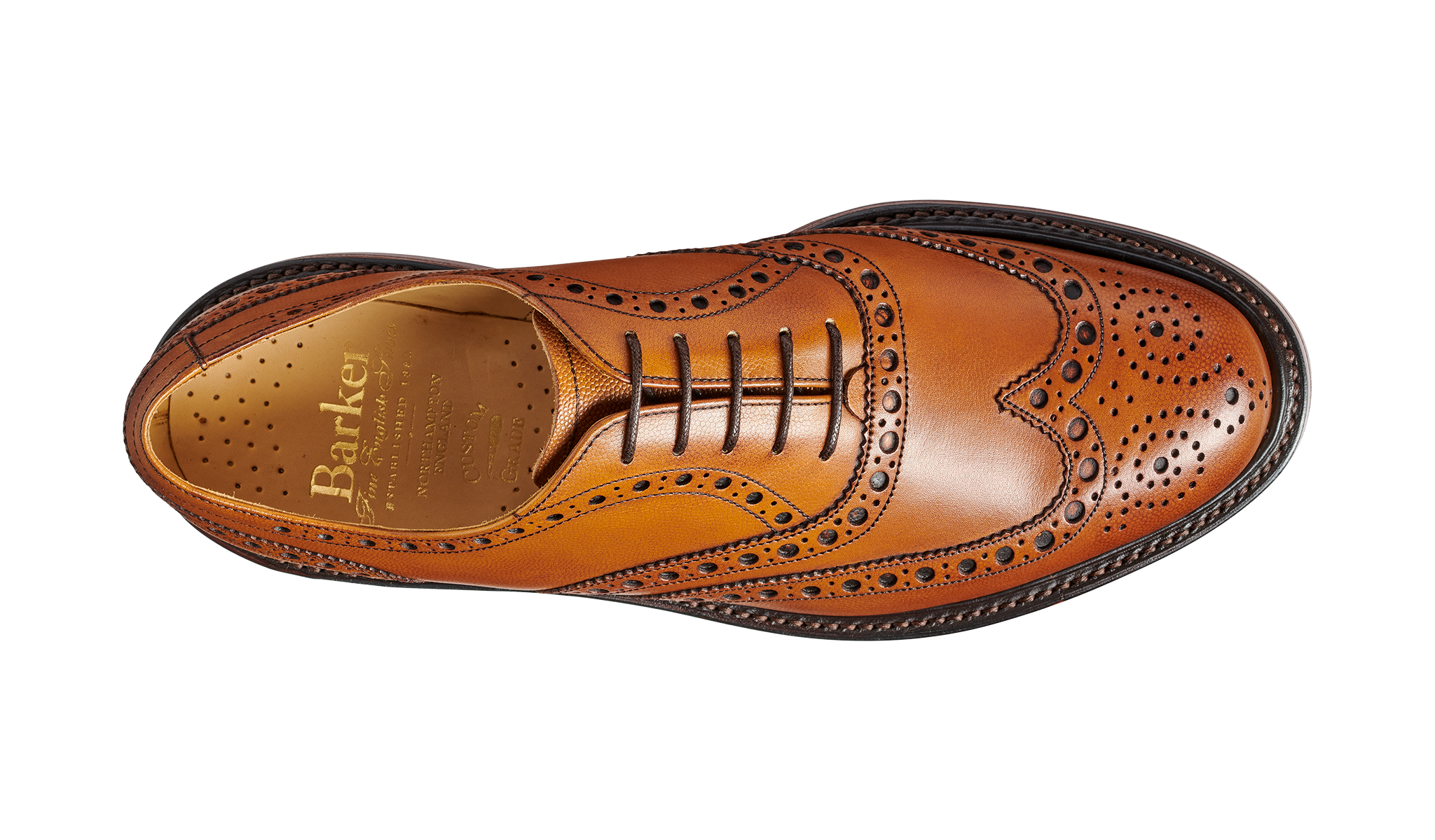 バーガーBarker Oxford Brogue 濃茶スエード 7.5 バーガーBarker Oxford Brogue 濃茶スエード 7.5