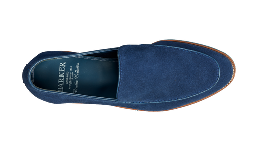 Toledo - Pacific Blue Suede Loafer