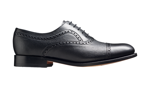 Southampton - Black Calf / Deerskin Semi Brogue