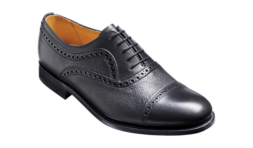Southampton - Black Calf / Deerskin Semi Brogue