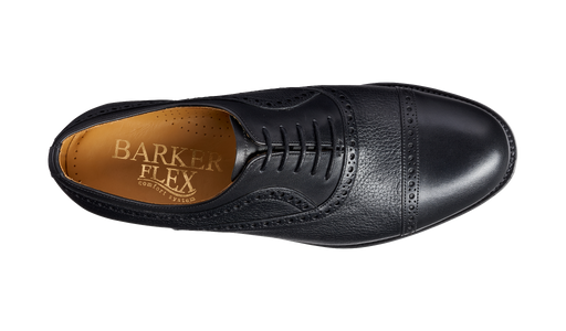 Southampton - Black Calf / Deerskin Semi Brogue