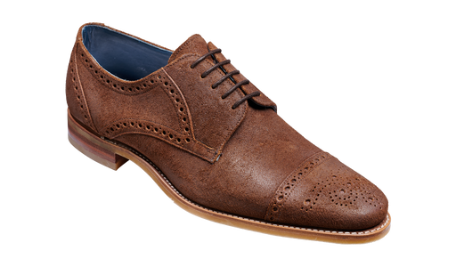 Nixon - Brown Burnished Suede Brogue