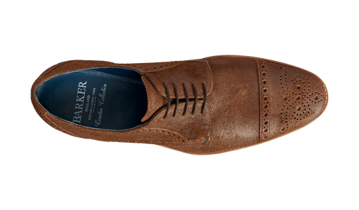 Nixon - Brown Burnished Suede Brogue