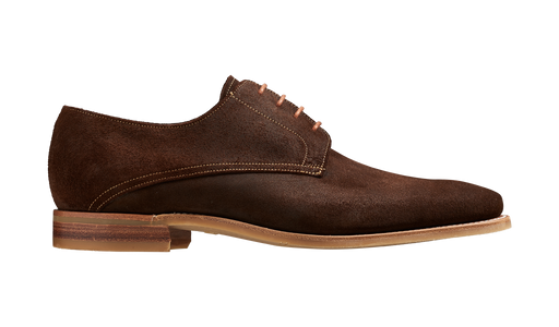 Max - Brown Burnished Suede Derby Shoe