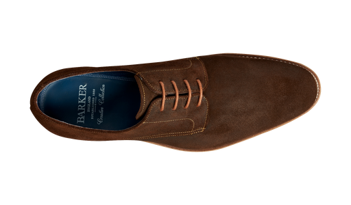 Max - Brown Burnished Suede Derby Shoe