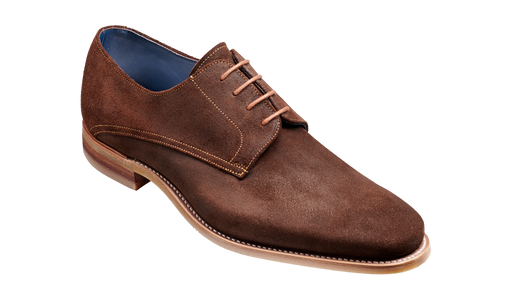 Max - Brown Burnished Suede Derby Shoe