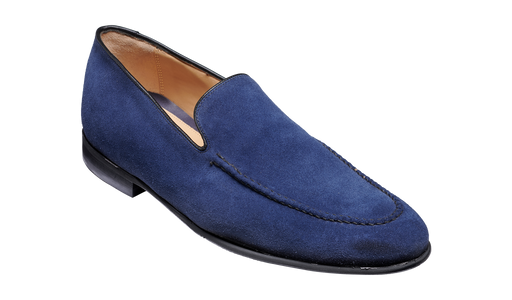 Swanage - Dark Navy Suede Loafer
