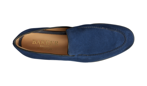 Swanage - Dark Navy Suede Loafer