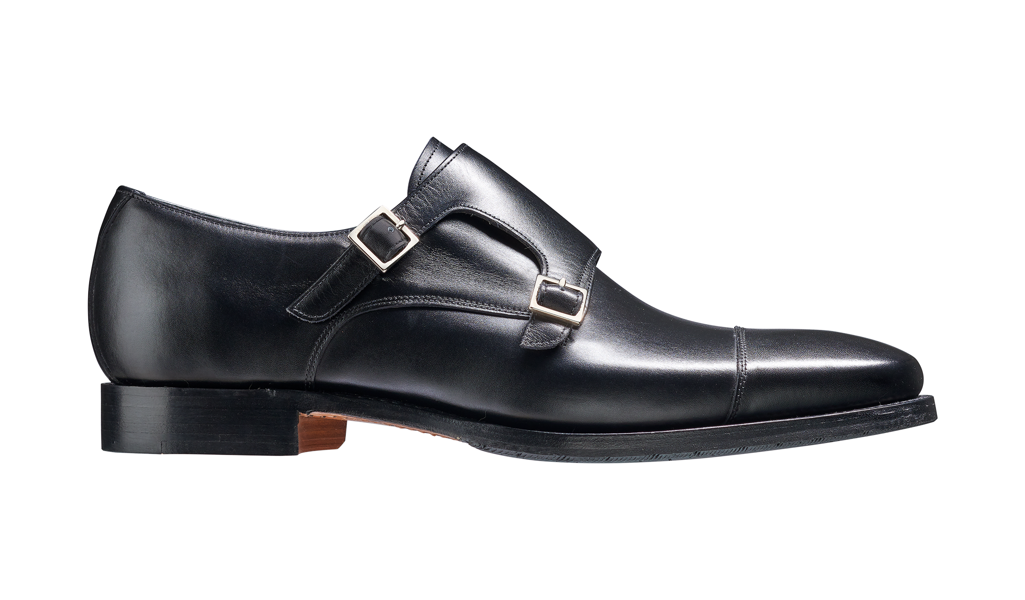Edison - Black Calf | Mens Monk Shoes | | Barker Shoes USA