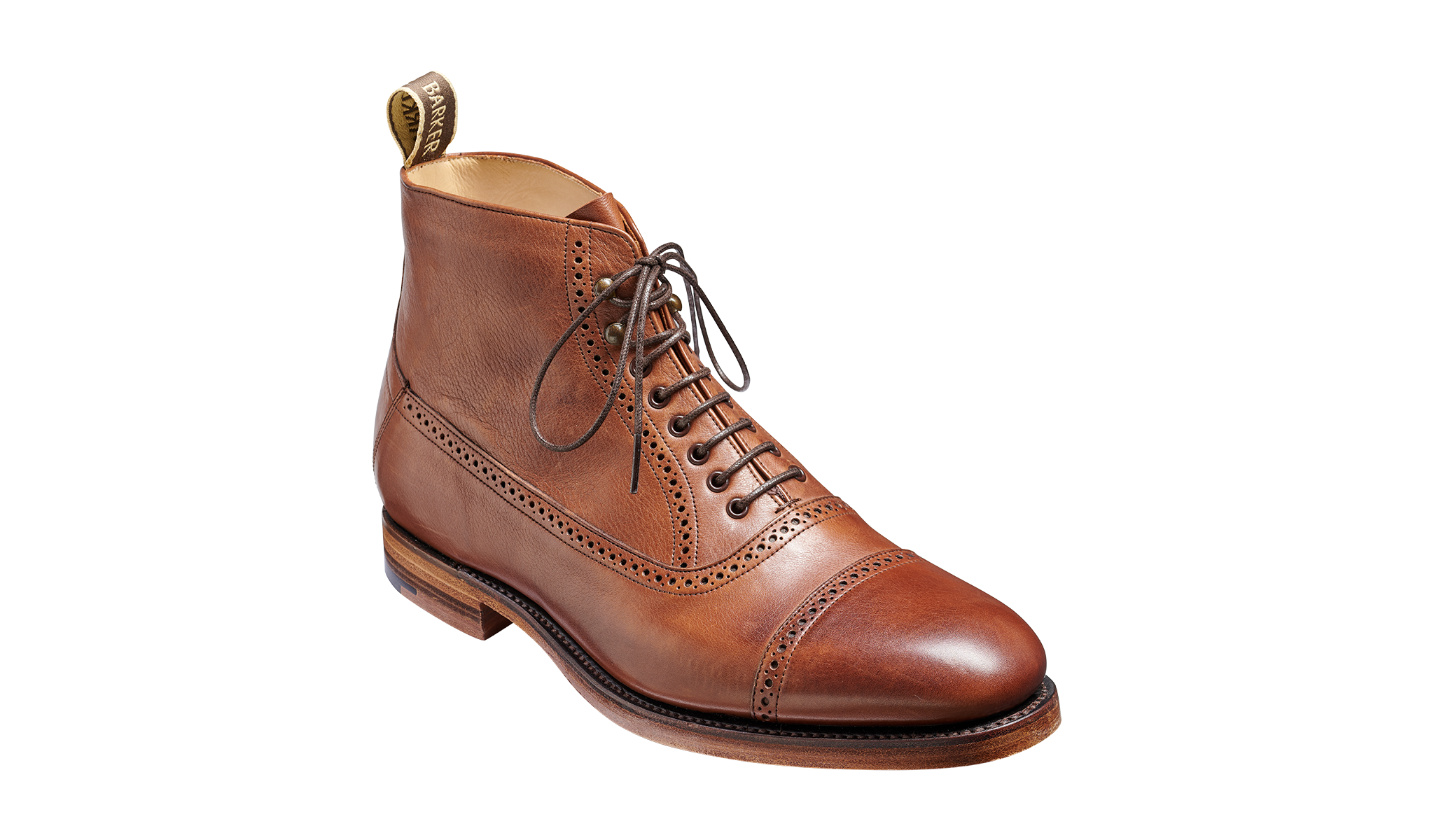 Foley - Mid Brown Soft Grain Toe-Cap | Mens Boot Foley - Mid Brown Soft Grain Toe-Cap | Mens Boot