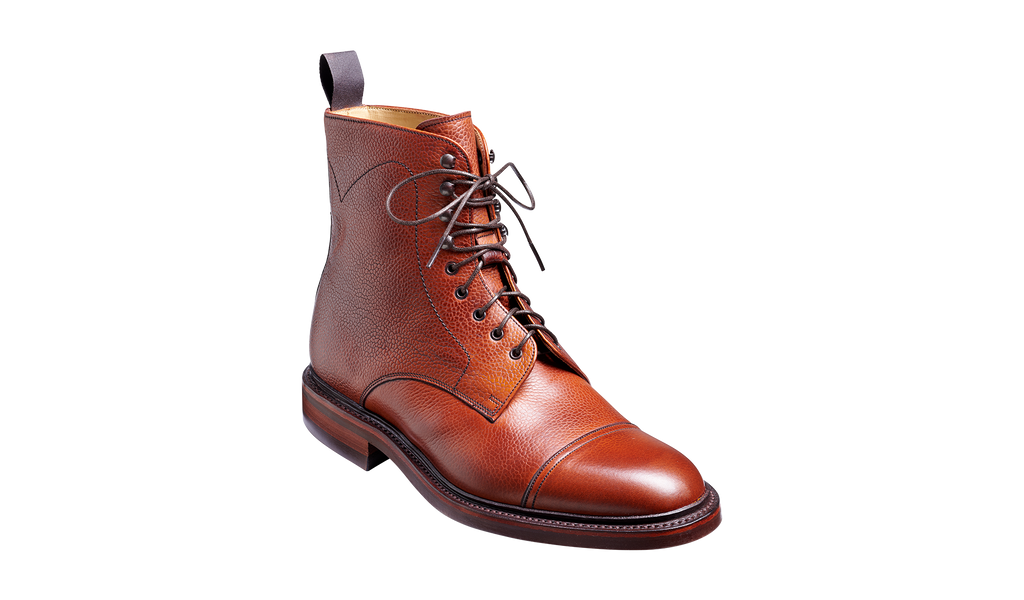 Donegal - Antique Rosewood Grain | Mens Toe Cap Boot | | Barker Shoes USA