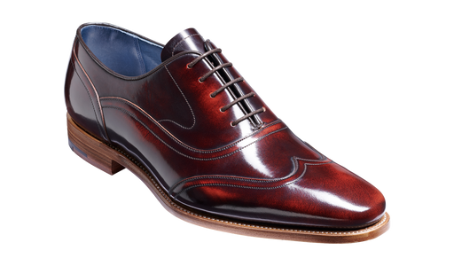 Arron - Brandy Hi Shine Oxford Brogue Shoe