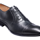 Ramsgate - Black Calf / Black Deerskin Toe Cap Oxford