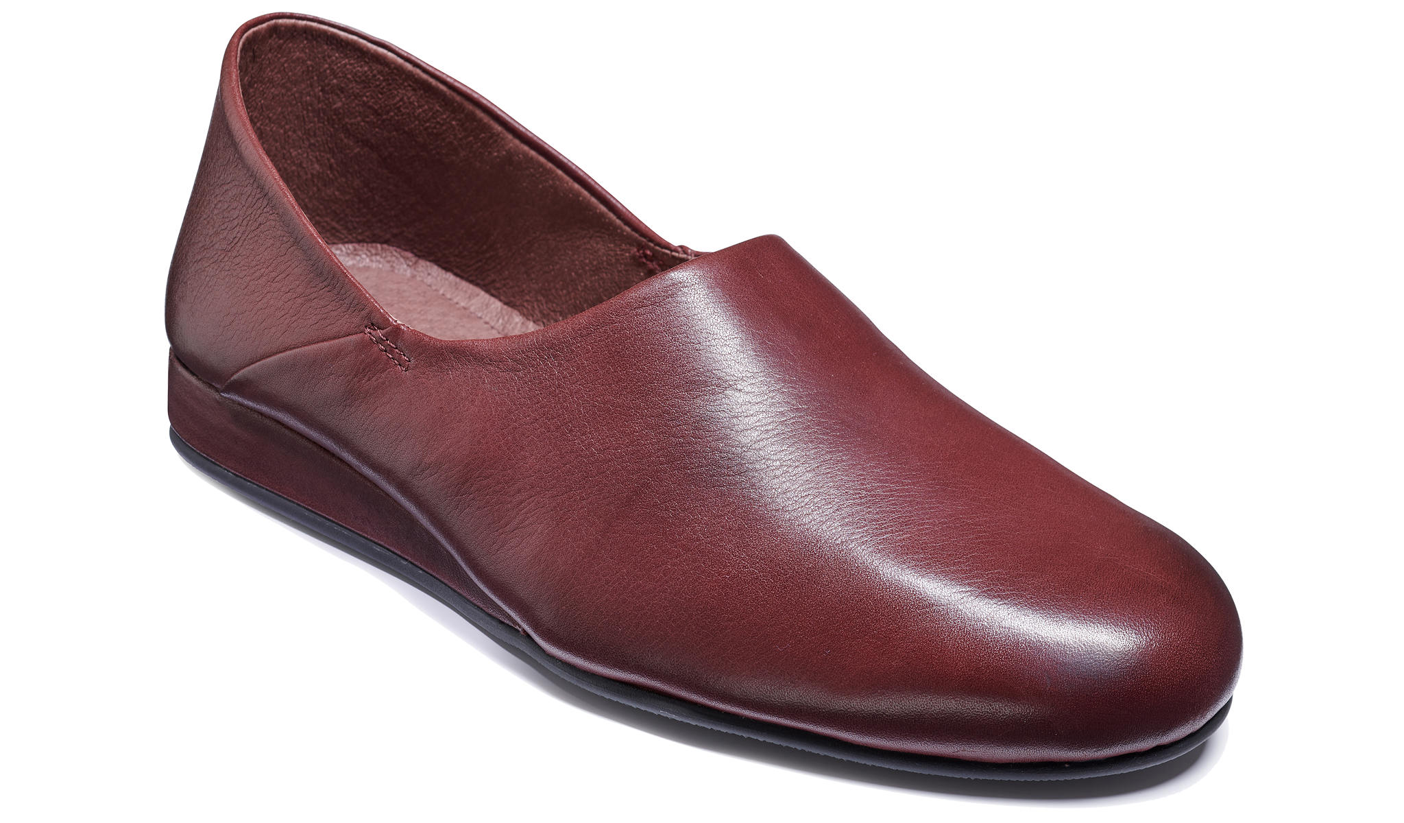 Mens leather best sale slippers uk