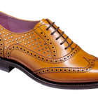 Freya - Cedar Calf / Studs - Brogue Shoe Womens