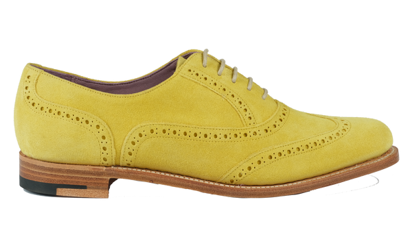 Freya Yellow Suede Barker Shoes USA