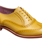 Santina - Yellow / Glitter Crust Brogue