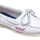 Cleo - White Calf Ladies Boat Shoes