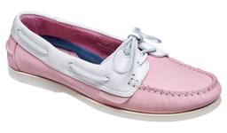 Sanuk Womens Moccasin Boat Shoes Pink Split Toe Low Top Lace Up 2 Eye 5 New