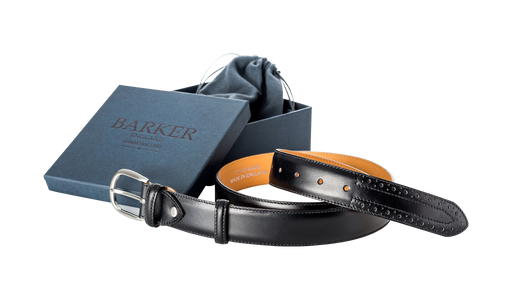 Brogue Belt - Black Calf