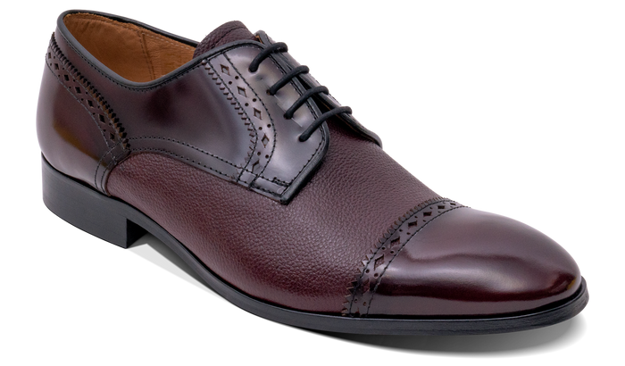 barker Ashbourne - Burgundy Hi-Shine/Grain