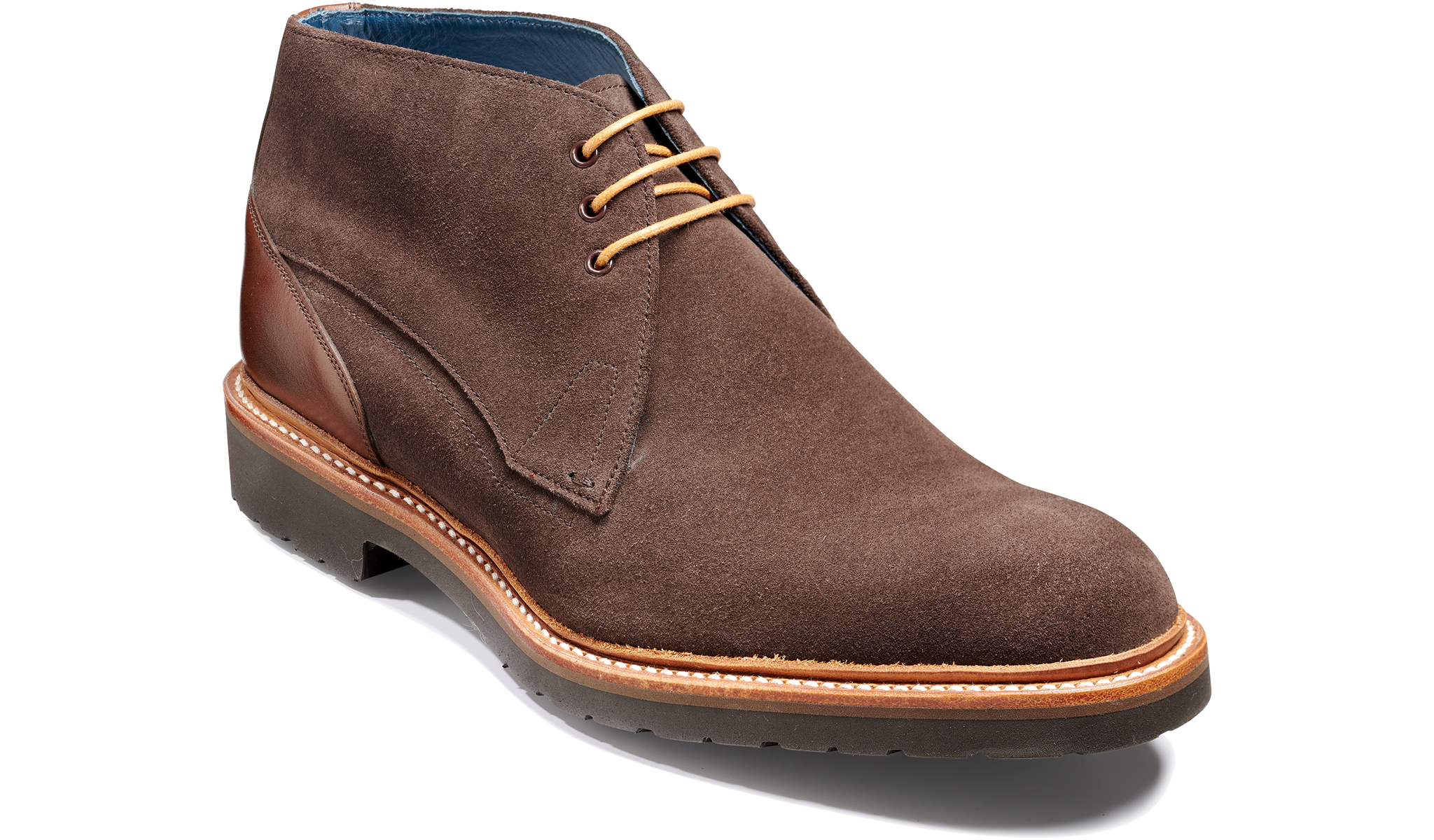 Bronx - Bitter Chocolate Suede / Walnut Calf | Barker Shoes USA Bronx - Bitter Chocolate Suede / Walnut Calf | Barker Shoes USA