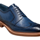 Bailey - Navy Hand Painted - Wingtip Derby Shoe