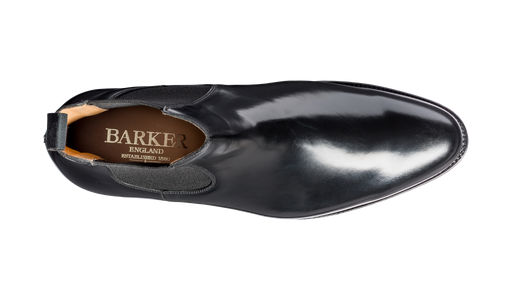 Bedale Black Hi Shine Barker Mens Chelsea Boot Barker Shoes USA
