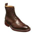 Calder - Dark Brown Grain Mens Wingtip Boot