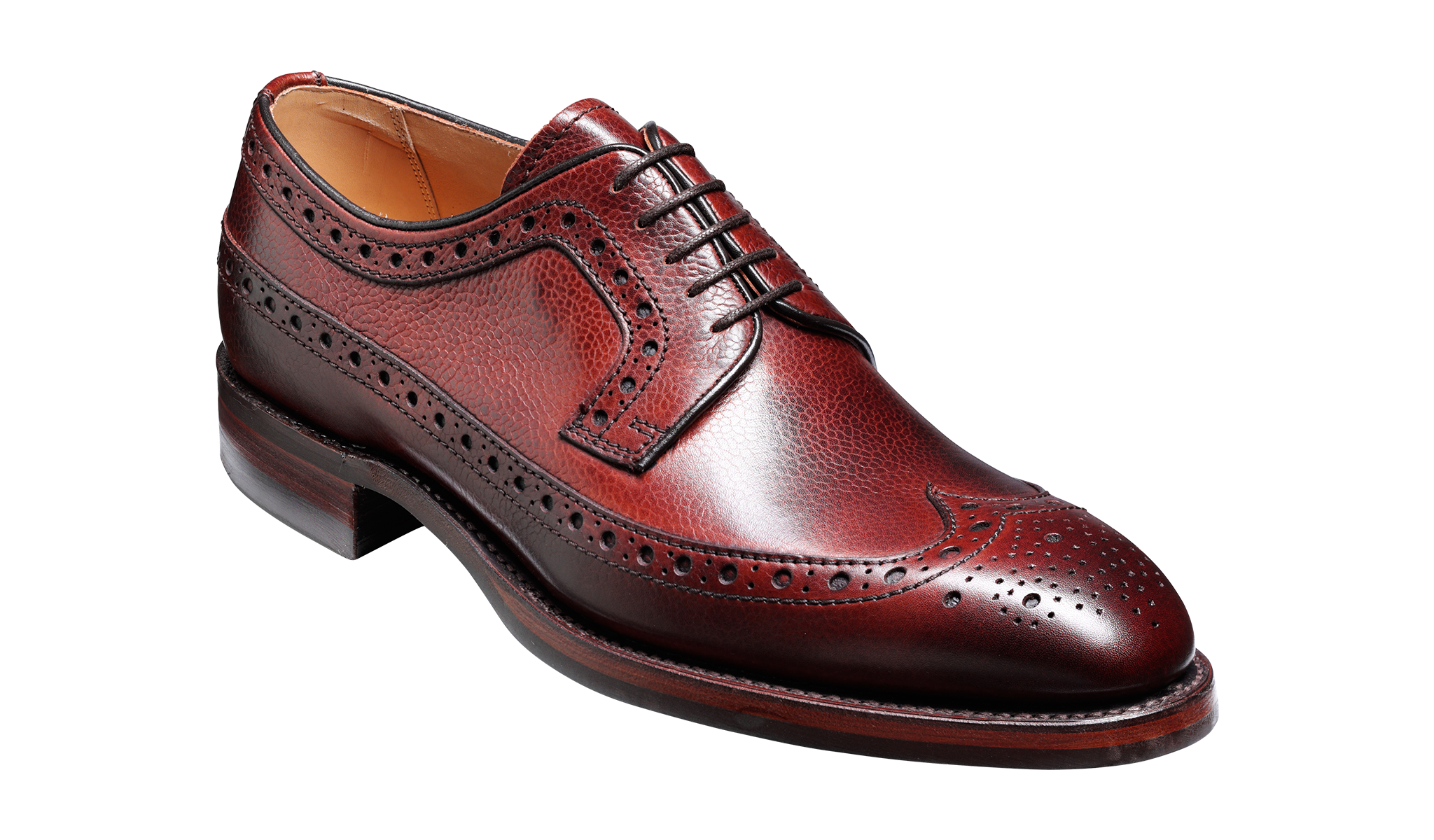 Calvay - Cedar Grain Longwing | Mens Brogue | | Barker Shoes USA