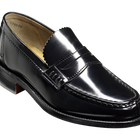 Caruso - Black Hi-Shine - Penny Loafer Shoe
