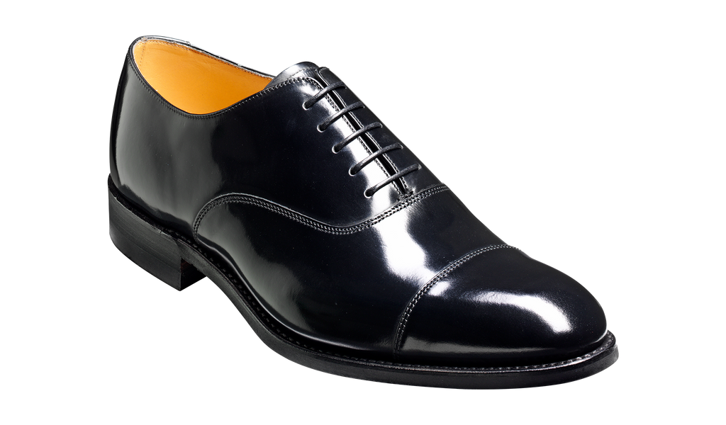 Cheltenham - Black Hi-Shine | Mens Oxford | | Barker Shoes USA